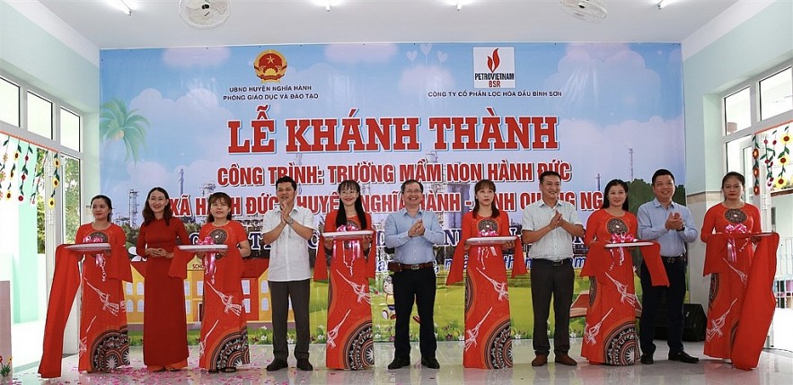 Khánh thành Trường mầm non Hành Đức do BSR tài trợ