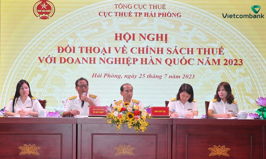 Cục Thuế TP. Hải Phòng đối thoại, tháo gỡ vướng mắc cho doanh nghiệp Hàn Quốc