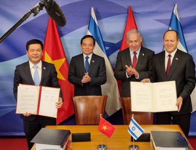 Việt Nam - Israel ký kết Hiệp định thương mại tự do