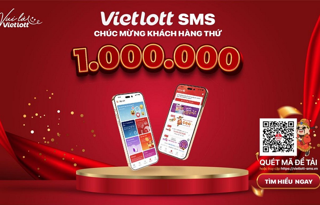 Vietlott SMS chào đón khách hàng thứ 1.000.000