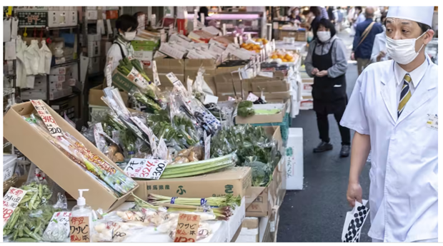 Lạm phát tại Tokyo Nhật Bản kéo dài 23 tháng liên tiếp