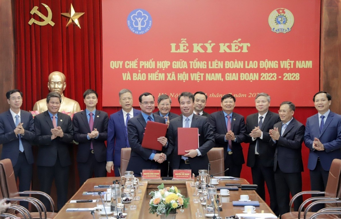 Bảo hiểm xã hội Việt Nam và Tổng Liên đoàn Lao động Việt Nam hợp tác bảo vệ người lao động