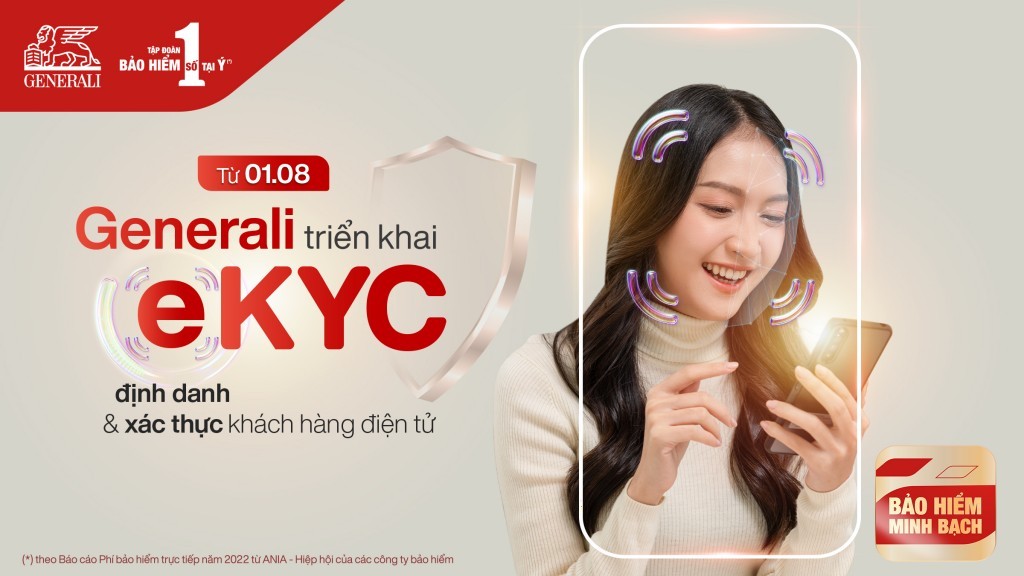 Generali Việt Nam triển khai định danh và xác thực khách hàng điện tử bắt buộc