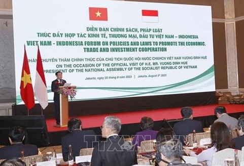 Diễn đàn chính sách, pháp luật thúc đẩy hợp tác kinh tế, thương mại và đầu tư Việt Nam - Indonesia