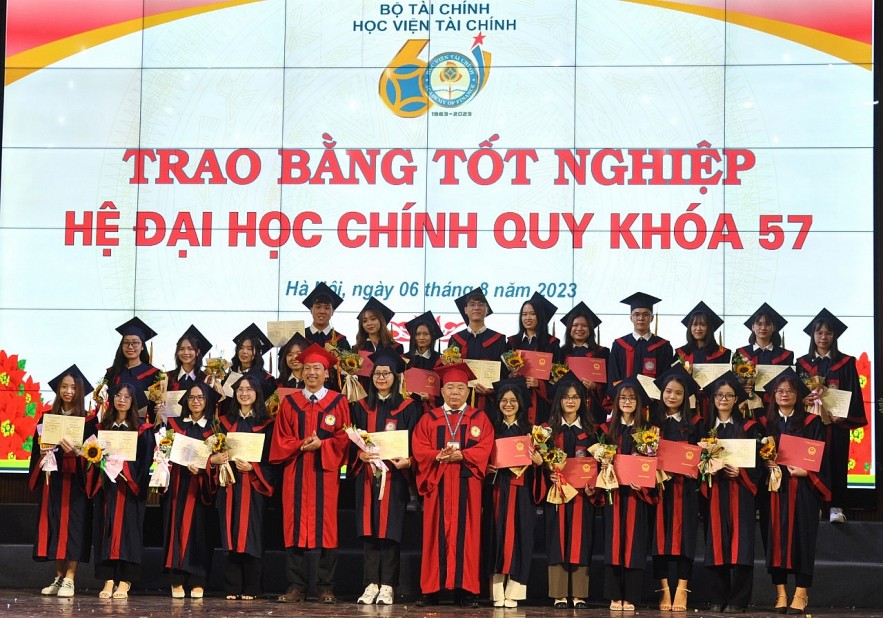 Hơn 3.700 sinh viên Học viện Tài chính khóa 57 nhận bằng tốt nghiệp Hơn 3.700 sinh viên Học viện Tài chính khóa 57 nhận bằng tốt nghiệp