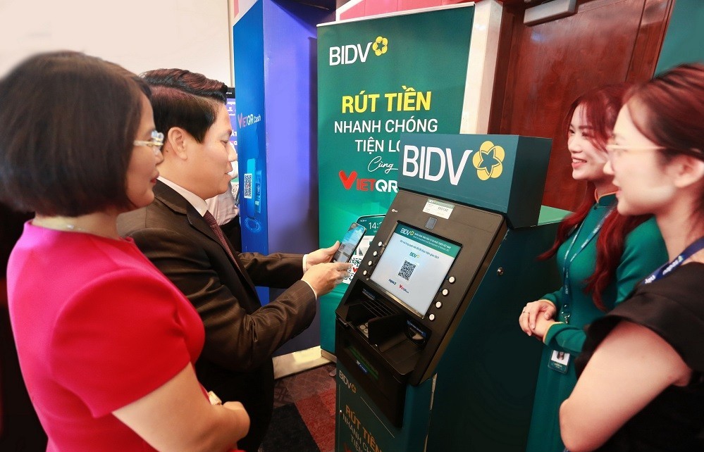 BIDV triển khai dịch vụ rút tiền VietQRCash