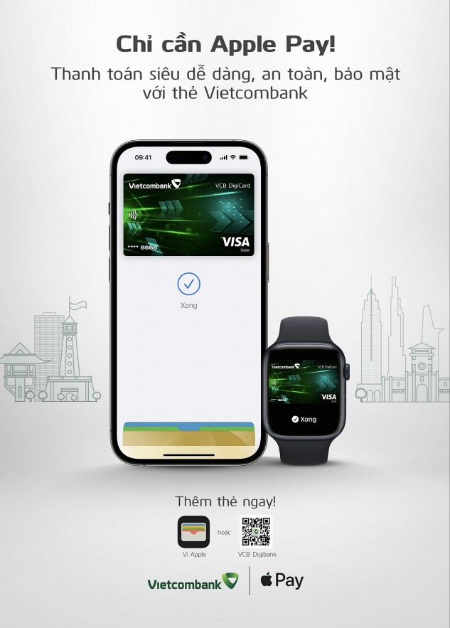 Vietcombank giới thiệu Apple Pay đến khách hàng