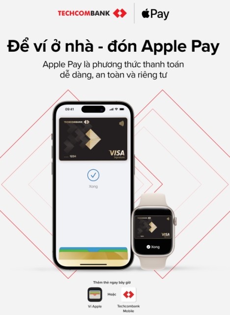 Techcombank giới thiệu Apple Pay đến khách hàng