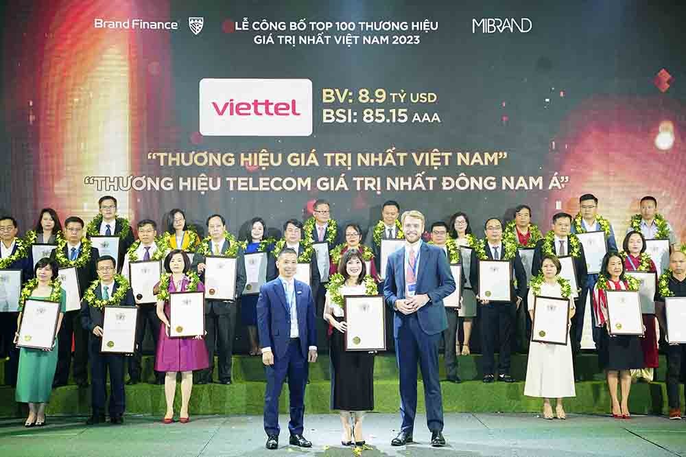 Viettel là thương hiệu giá trị nhất Việt Nam với định giá gần 9 tỷ USD