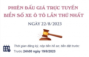 Hôm nay, lần đầu tiên đấu giá trực tuyến biển số xe ô tô