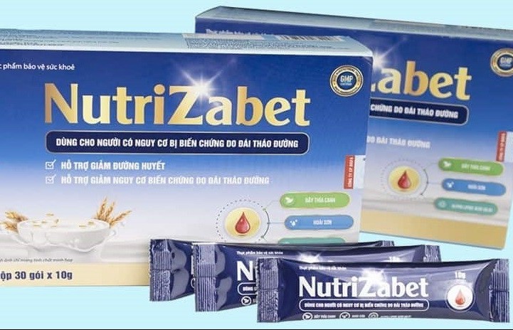 Thực phẩm bảo vệ sức khỏe Nutrizabet quảng cáo gây hiểu nhầm như thuốc chữa bệnh