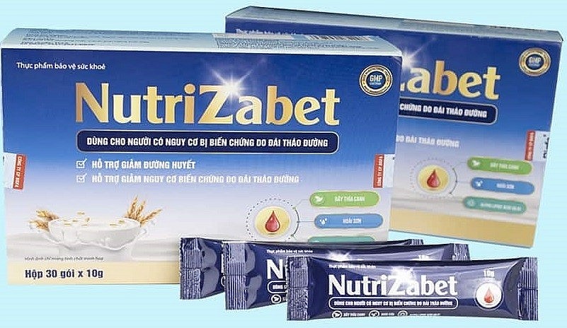 Thực phẩm bảo vệ sức khỏe Nutrizabet quảng cáo gây hiểu nhầm như thuốc chữa bệnh