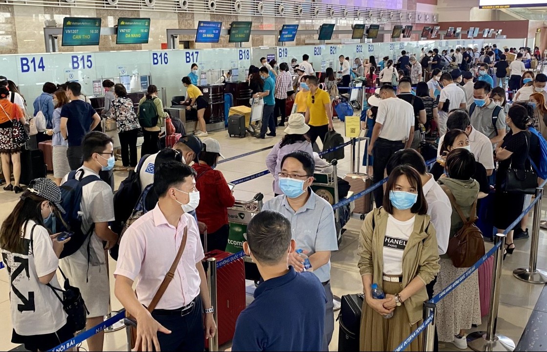 Sân bay Nội Bài dự kiến sẽ đón khoảng 410.000 lượt khách dịp lễ Quốc khánh 2/9