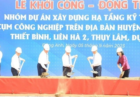 Hà Nội khởi công 4 cụm công nghiệp tại huyện Đông Anh