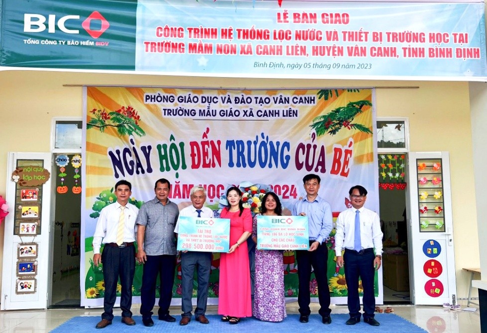 BIC tài trợ hệ thống lọc nước và khu vui chơi cho trẻ em có hoàn cảnh khó khăn tại Bình Định