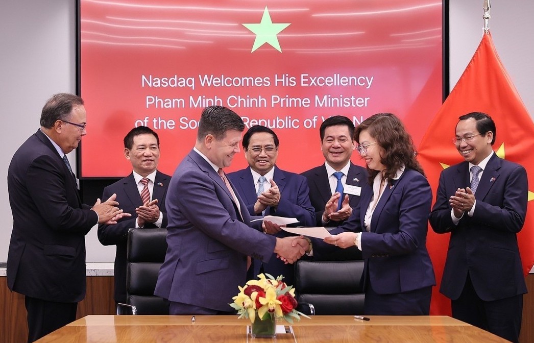 Thủ tướng Phạm Minh Chính mong muốn và đề nghị Nasdaq tăng cường hợp tác với Ủy ban Chứng khoán Nhà nước