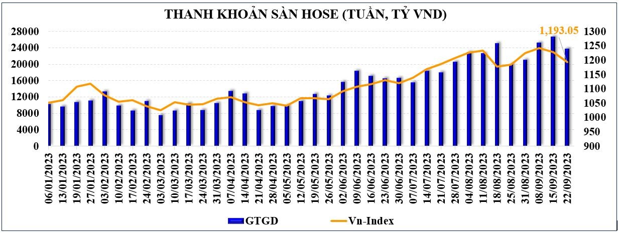 Thị trường chứng khoán: Áp lực bán diện rộng, chờ dòng tiền bắt đáy thể hiện