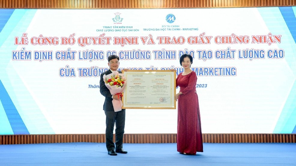 Trường Đại học Tài chính - Marketing có thêm 6 chương trình chất lượng cao đạt kiểm định chất lượng