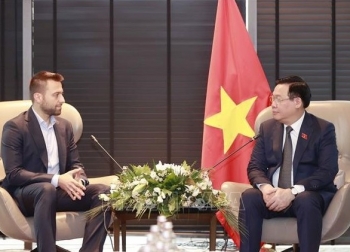 Chủ tịch Quốc hội Vương Đình Huệ tiếp lãnh đạo tập đoàn kinh tế của Bulgaria và Đan Mạch