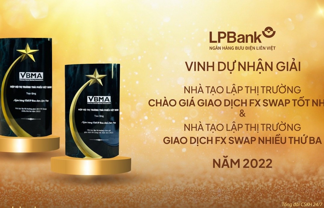 LPBank được vinh danh trong các giải thưởng Nhà tạo lập thị trường của VBMA năm 2022
