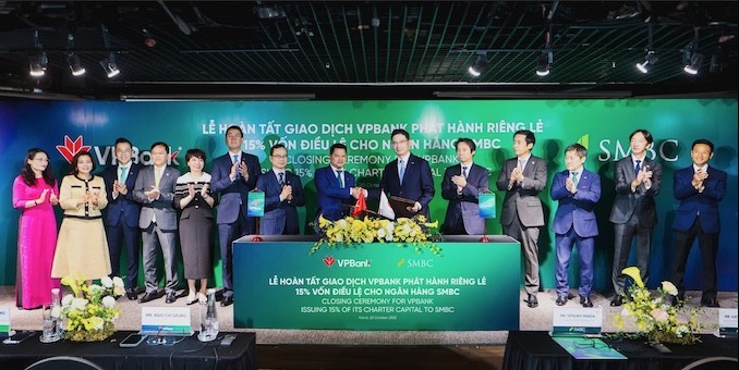 VPBank hoàn tất thương vụ bán 15% cổ phần cho SMBC