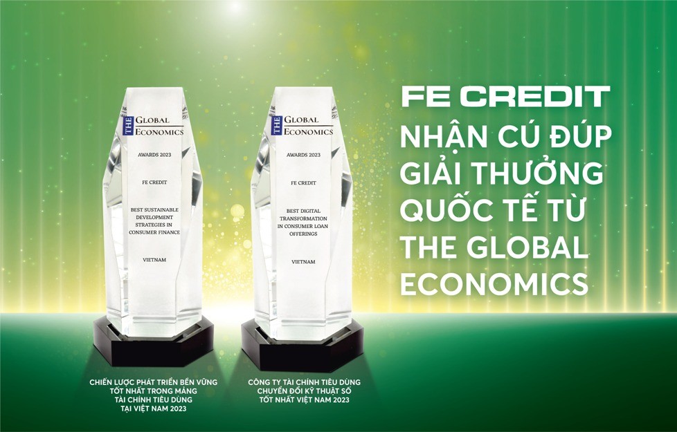 FE CREDIT nhận cú đúp giải thưởng quốc tế từ Tạp chí The Global Economics