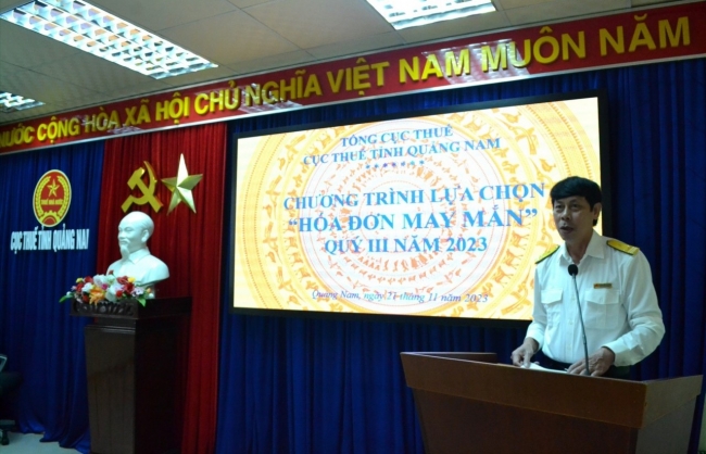 Cục Thuế Quảng Nam đã tìm ra chủ nhân của 19 hóa đơn may mắn quý III/2023