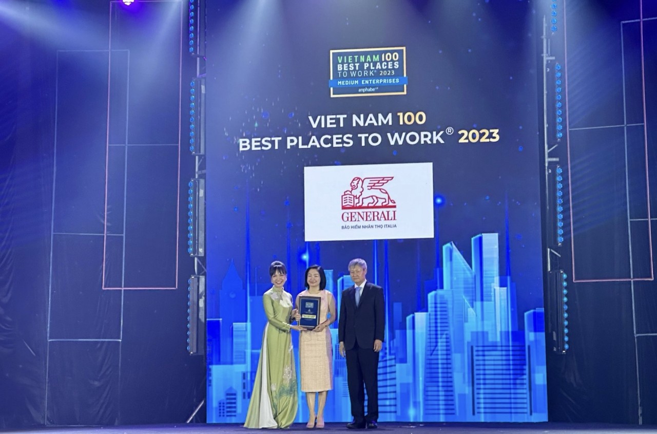 Generali Việt Nam được vinh danh với 4 giải thưởng trong Top “Nơi làm việc tốt nhất Việt Nam 2023”