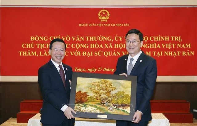 Chủ tịch nước gặp gỡ đại diện người Việt Nam và Liên minh Nghị sỹ Hữu nghị Nhật-Việt