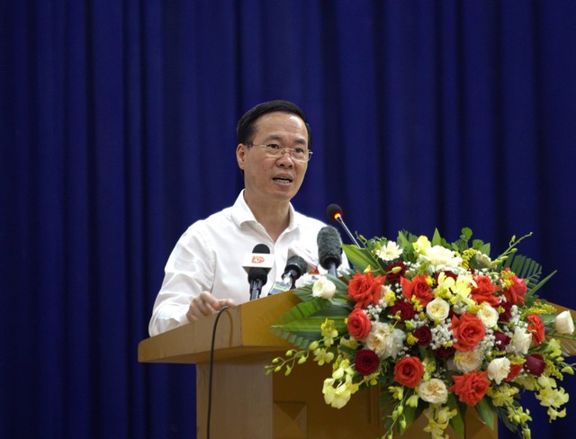 Chủ tịch nước Võ Văn Thưởng tiếp xúc cử tri tại Đà Nẵng- Ảnh 1.