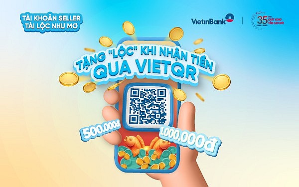 “Lộc” đã về tay các khách hàng nhận tiền qua VietQR VietinBank