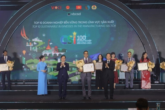 nestle viet nam dan dau trong top 100 doanh nghiep ben vung nam 2023