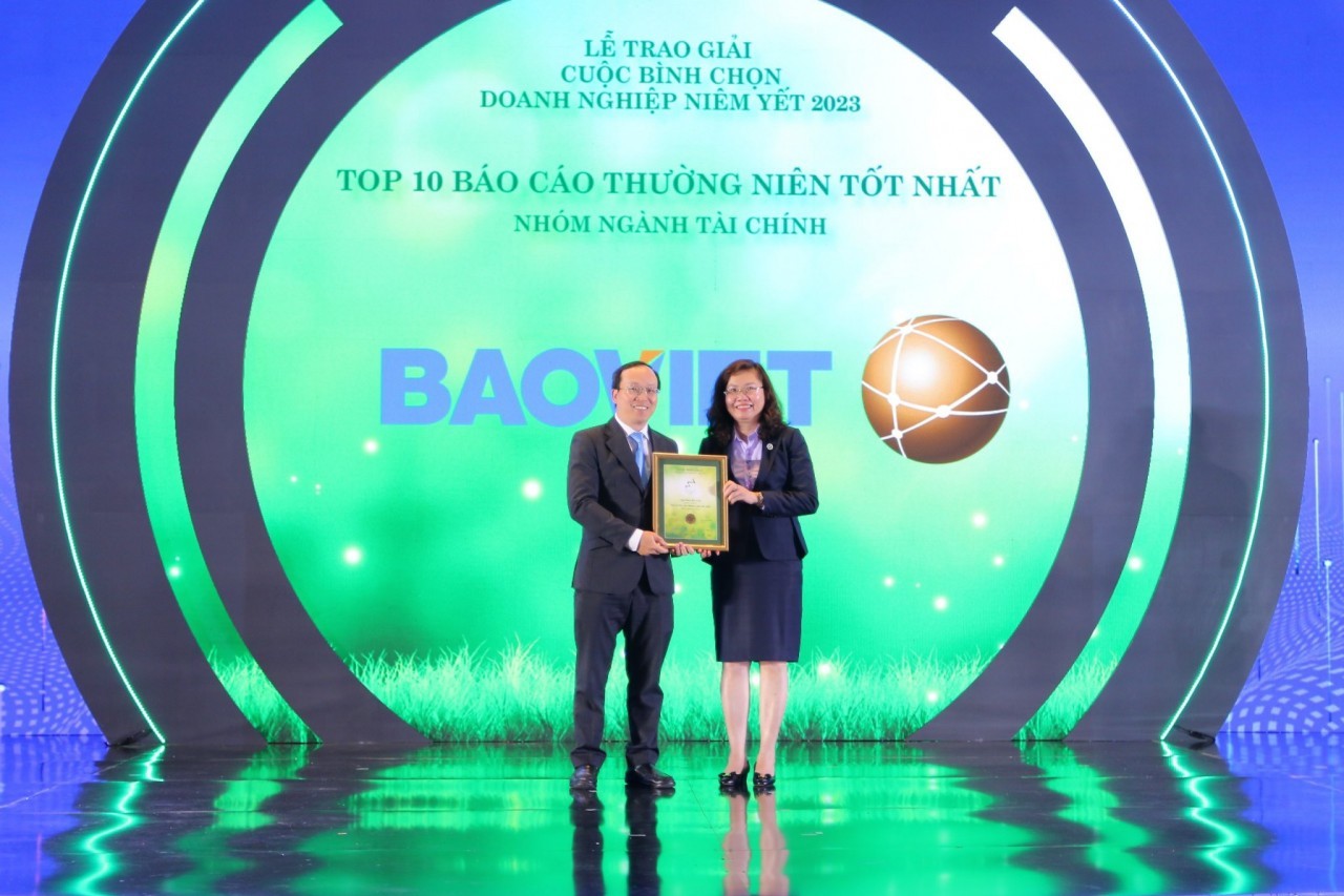 Bảo Việt: Dẫn đầu tại cuộc bình chọn doanh nghiệp niêm yết 2023