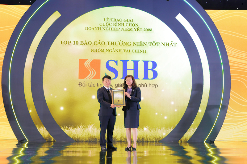 SHB được vinh danh Top 10 Doanh nghiệp có Báo cáo thường niên tốt nhất