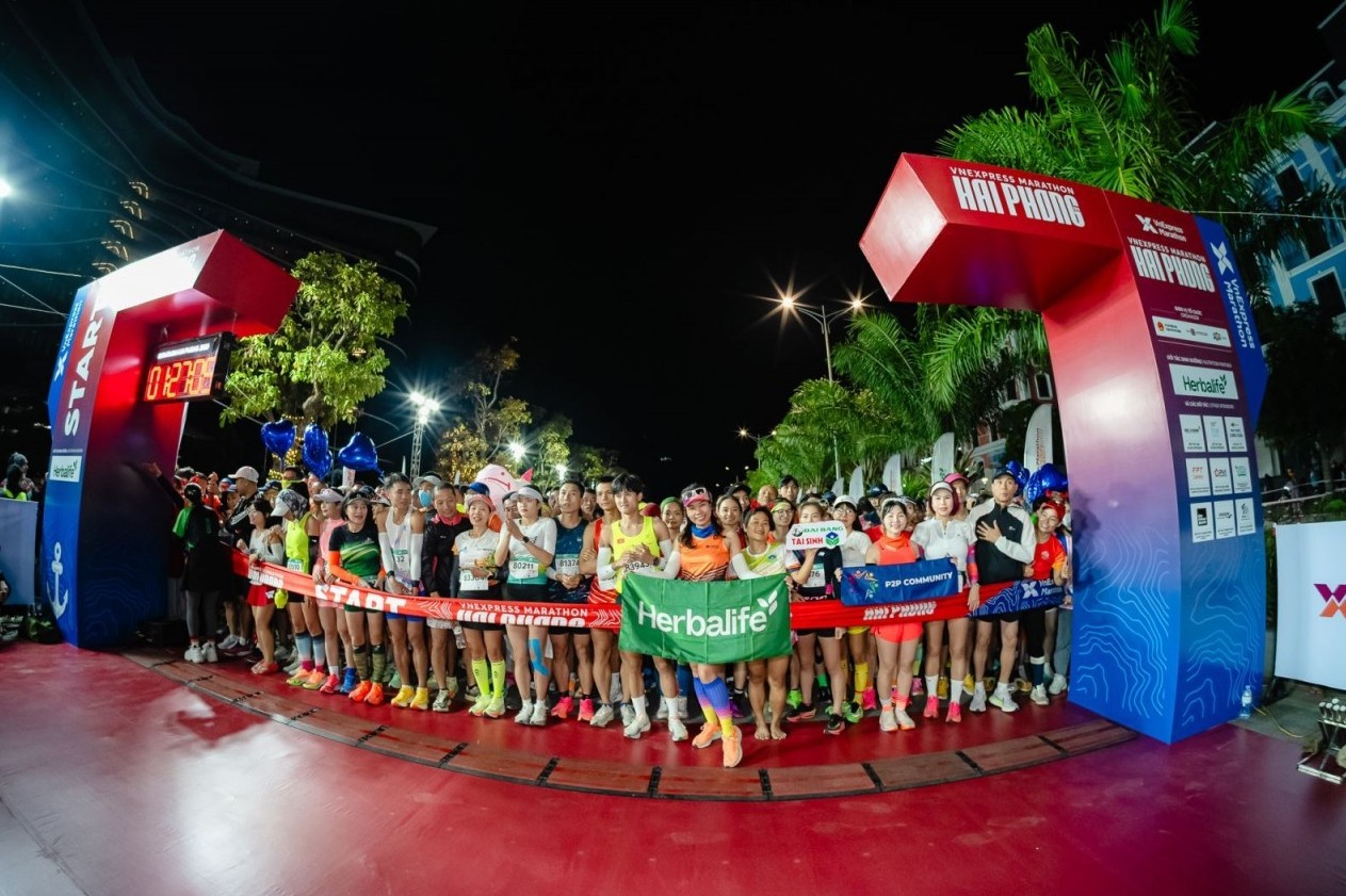 Herbalife Việt Nam đồng hành cùng giải chạy VnExpess Marathon tại Hải Phòng