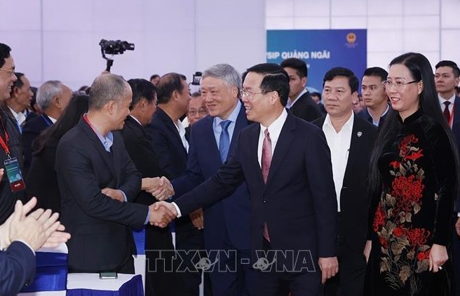 Chủ tịch nước Võ Văn Thưởng dự Lễ Kỷ niệm 10 năm VSIP Quảng Ngãi