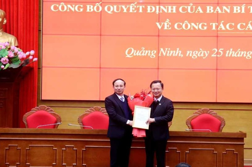 Công bố quyết định của Ban Bí thư Trung ương Đảng, Thủ tướng về nhân sự của tỉnh Quảng Ninh