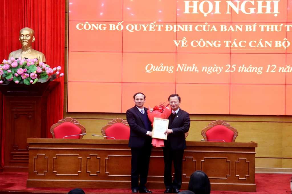 Công bố quyết định của Ban Bí thư Trung ương Đảng, Thủ tướng về nhân sự của tỉnh Quảng Ninh