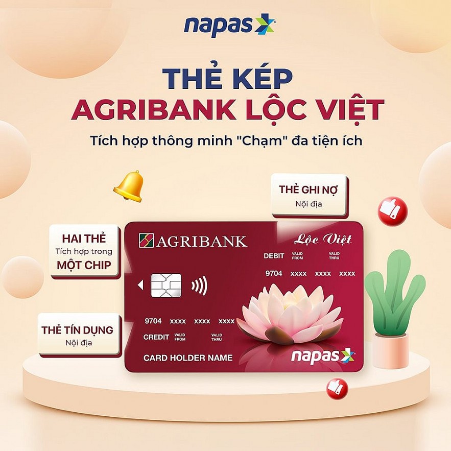 Thẻ Lộc Việt Agribank đạt Top 50 sản phẩm - dịch vụ tin dùng Việt Nam 2023