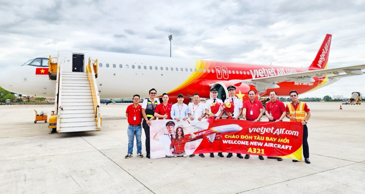 Mừng sinh nhật, đón Giáng sinh, Vietjet có thêm tàu bay mới hiện đại