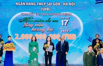 SHB ủng hộ 2 tỷ đồng góp phần mang “mùa xuân cho em” dịp Tết Nhâm Thìn