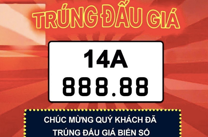 Kết quả đấu giá biển số xe ô tô 4/1: Biển ngũ quý 8 của Quảng Ninh được chốt giá cao ngất ngưởng