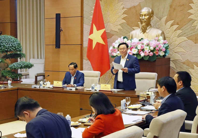 Chủ tịch Quốc hội chủ trì họp về chuẩn bị Kỷ niệm 80 năm Quốc hội Việt Nam