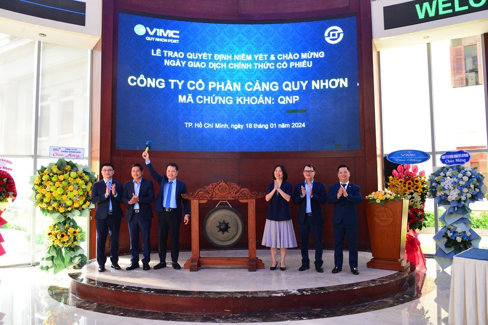 Hơn 40 triệu cổ phiếu QNP của Công ty Cổ phần Cảng Quy Nhơn chính thức lên sàn HOSE