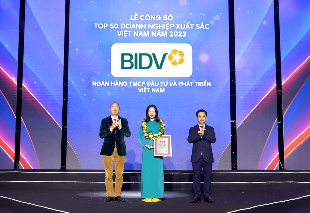 BIDV giữ vững vị trí Top 50 doanh nghiệp xuất sắc Việt Nam năm 2023