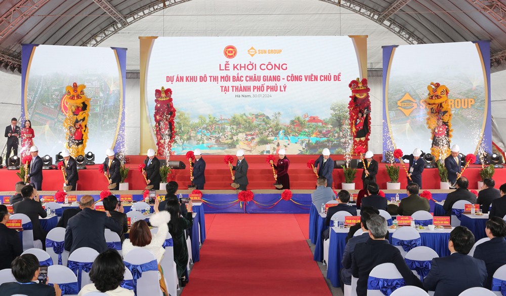 Sun Group khởi công giai đoạn I tổ hợp dự án 35.000 tỷ đồng tại Hà Nam