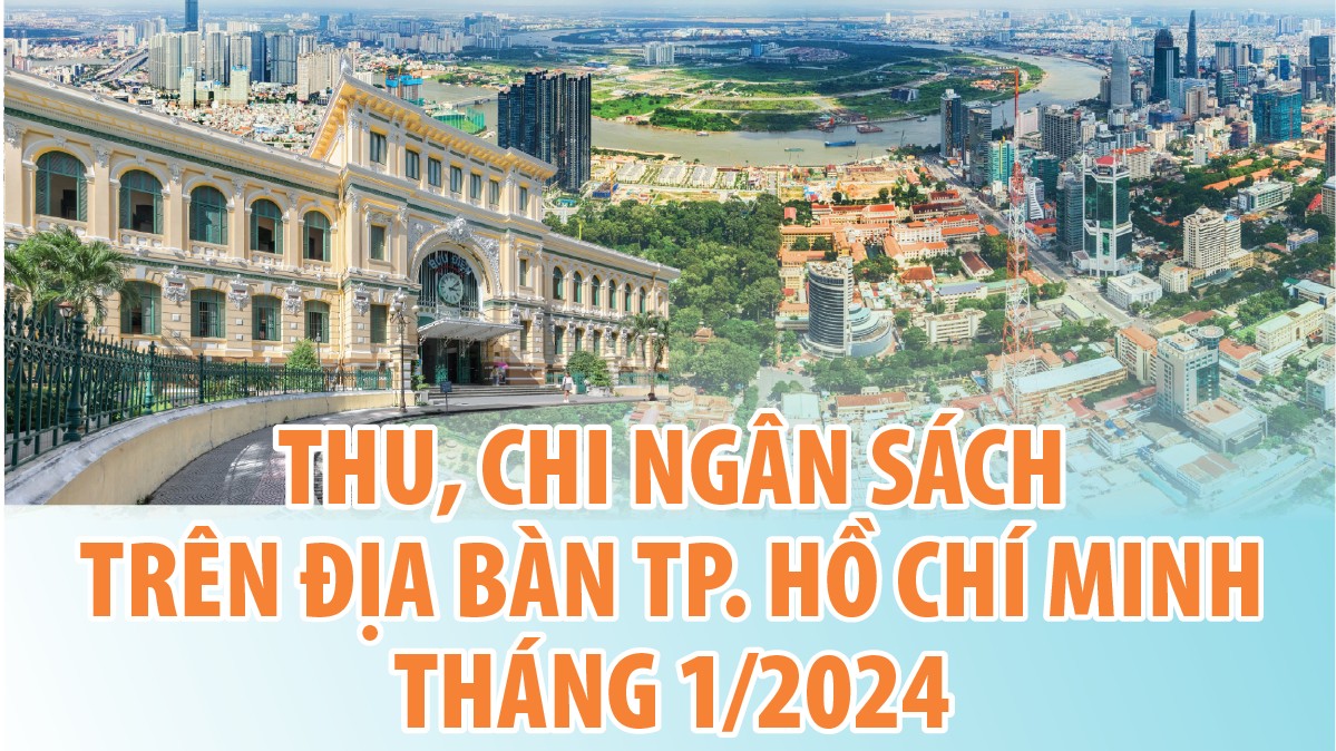TP. Hồ Chí Minh: Thu ngân sách tháng 1/2024 ước đạt 54.728 tỷ đồng