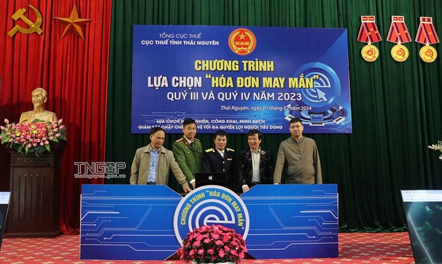 Thái Nguyên: 29 cá nhân, hộ kinh doanh trúng thưởng chương trình hóa đơn may mắn