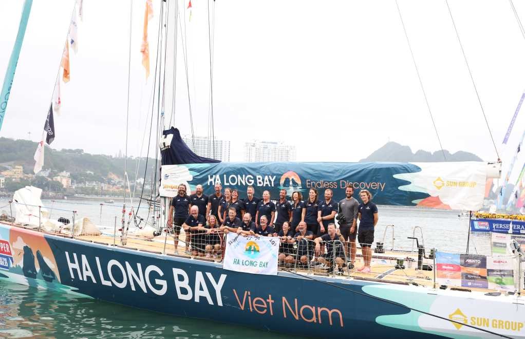 Cuộc đua thuyền buồm vòng quanh thế giới Clipper Race mùa giải 2023 - 2024: Đội đua thuyền buồm Ha Long Bay, Viet Nam về đích