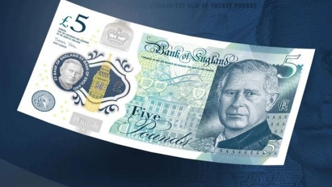 Nước Anh sắp lưu hành đồng tiền giấy mới in hình Vua Charles III